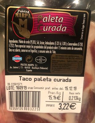 Foto de Paleta curada