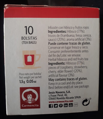 Foto de Hibiscus & red fruits tea