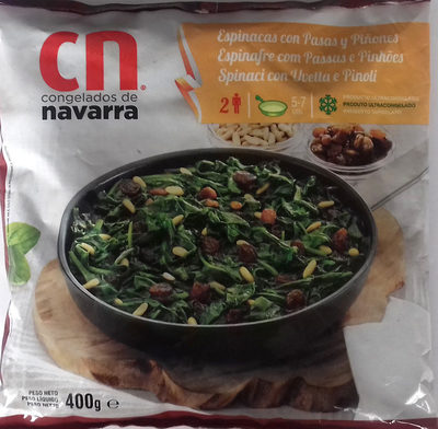 Foto de Espinacas con pasas y piñones