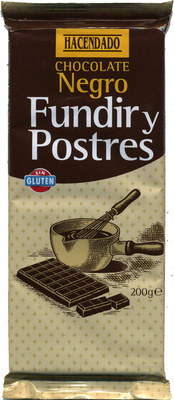 Foto de Tableta de chocolate negro para cobertura 55% cacao