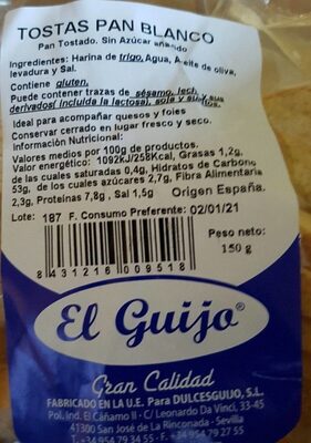 Foto de Tostas Pan Blanco
