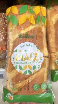 Foto de Pan de molde de maíz y semillas de girasol sin tapas