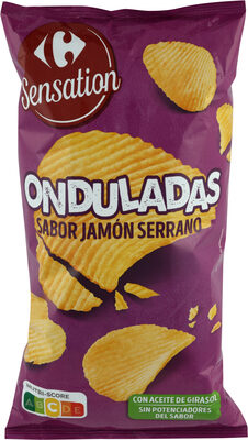 Foto de Patatas fritas onduladas sabor jamón