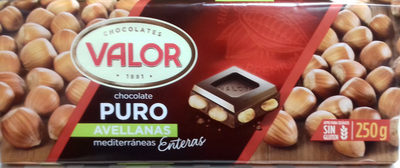 Foto de Chocolate puro avellanas enteras 52% cacao