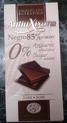 Foto de Chocolate Negro 85% Cacao Sin azúcares añadidos