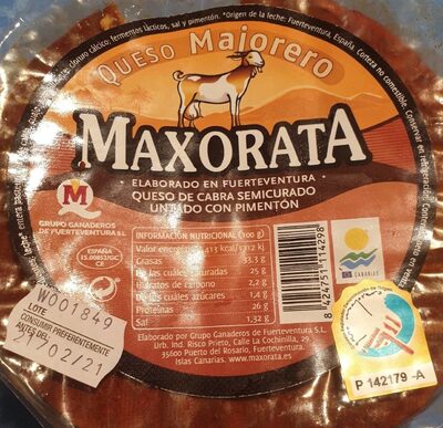 Foto de Queso de Cabra Maxorata semicurado con pimentón