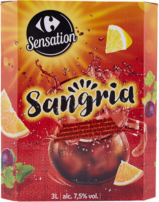 Foto de SANGRIA Boisson aromatisée à l'extrait d'agrumes, produite en France. Au vin d'Espagne