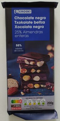 Foto de Chocolate negro. 25% Almendras enteras