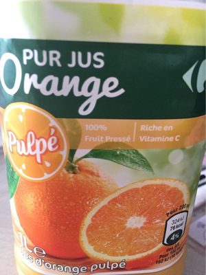 Foto de 100% pur jus jus d'orange avec pulpe