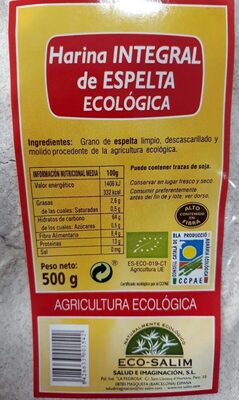 Foto de Harina integral de espelta ecológica