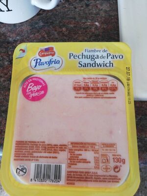 Foto de Pavo Frio Fiambre de pechuga de pavo