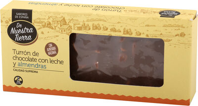 Foto de Turrón de chocolate con leche y almendras