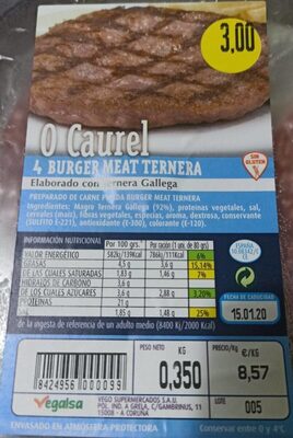Foto de O Caurel 4 Burguer meat ternera