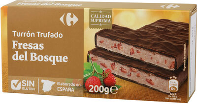 Foto de Turrón trufado fresas del bosque