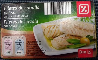 Foto de Filetes de caballa del Sur en aceite de oliva