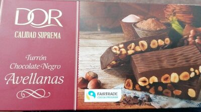 Foto de Turrón chocolate negro avellanas