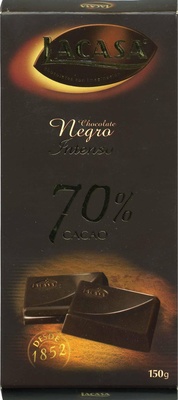 Foto de Tableta de chocolate negro 70% cacao