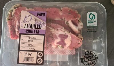 Foto de Chuleta de pavo al ajillo