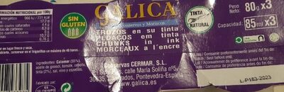 Foto de Trozos de calamar en su tinta