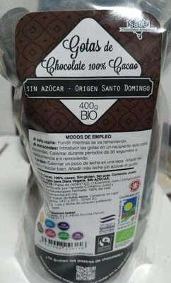 Foto de Gotas de chocolate 100% cacao