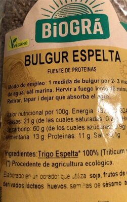 Foto de Bulgur Espelta
