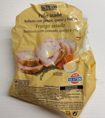 Foto de Pollo Asado relleno con jamon queso y huevo