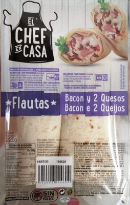 Foto de Flautas bacon y 2 quesos