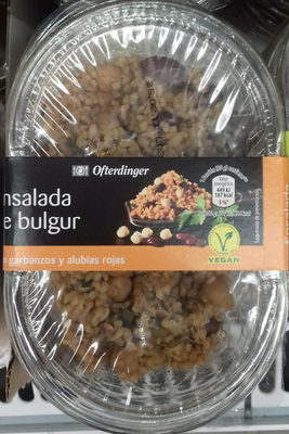 Foto de Ensalada de bulgur con garbanzos y alubias rojas