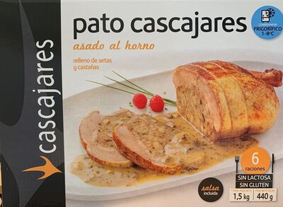 Foto de Pato asado relleno de setas y castañas