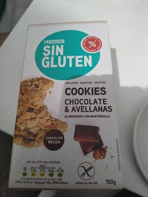 Foto de Cookies sin gluten chocolate y avellanas