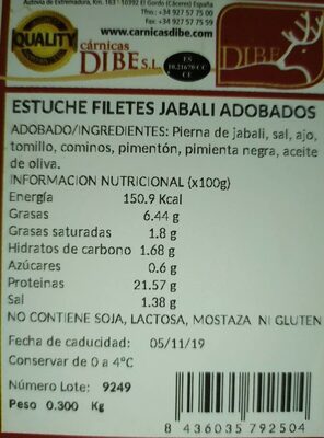 Foto de Filete de jabalí