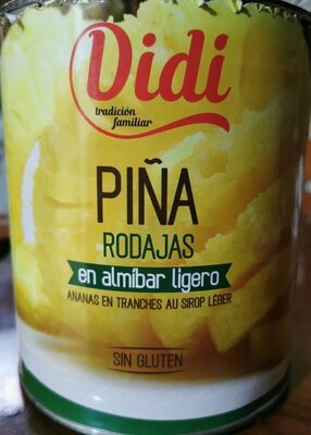 Foto de Piña rodajas en Almíbar ligero