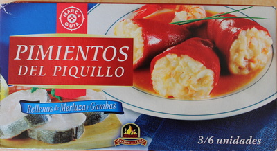 Foto de Pimientos del piquillo rellenos de merluza y gambas