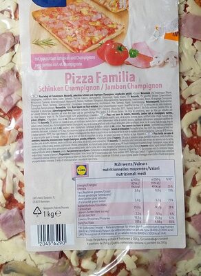Foto de Pizza familiale jambon champignon
