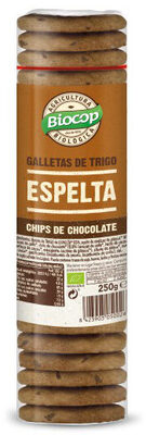Foto de Galletas de espelta con pepitas de chocolate ecológicas