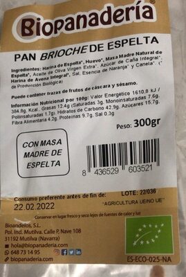 Foto de Pan brioche de espelta
