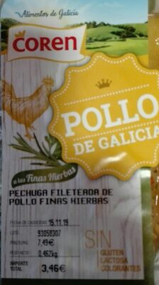 Foto de Pechuga fileteada d pollo finas hierbas