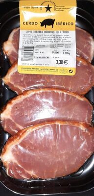 Foto de Lomo ibérico adobado fileteado