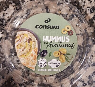 Foto de Hummus con aceitunas
