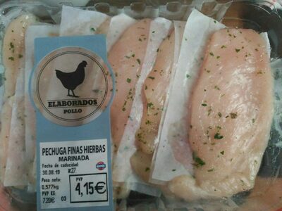 Foto de Pechuga de pollo marinada a las finas hierbas