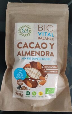Foto de Bio Vital Balance Cacao y Almendra Mix de Superfoods