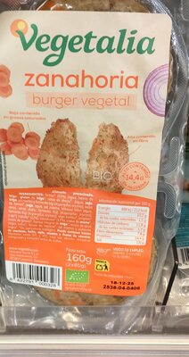 Foto de Vegeburguer de seitan y zanahoria