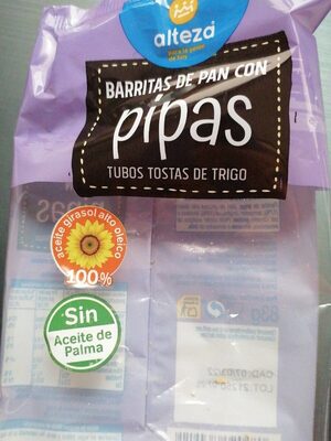 Foto de Barritas de pan con pipas