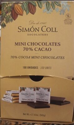 Foto de Simón Coll Mini Chocolates 70% Cacao