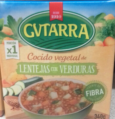 Foto de Cocido vegetal lentejas con verduras