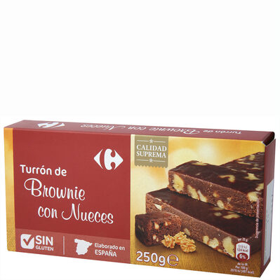 Foto de Turrón brownie con nueces