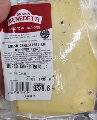 Foto de canestrato