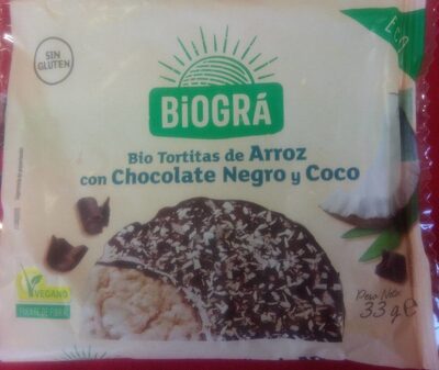 Foto de Bio Tortitas de Arroz con Chocolate Negro y Coco