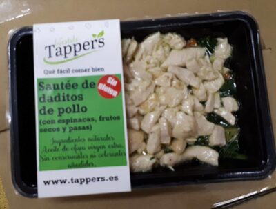 Foto de TAPPERS - Sautée de daditos de pollo con espinacas