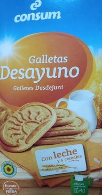Foto de Galletas desayuno leche & 5 cereales